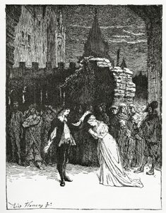Didier fait ses adieux à Marion de Lorme, 19ème siècle - Francois Flameng